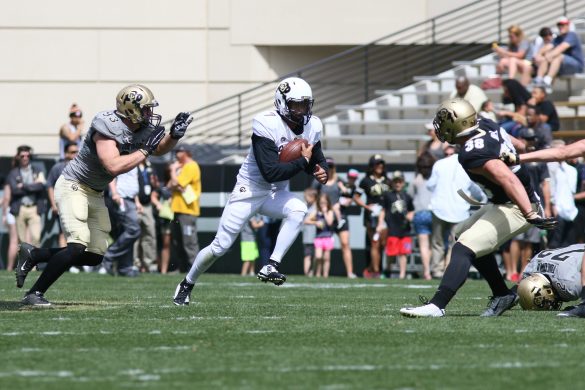 Gehrke, running backs impress at annual spring football game
