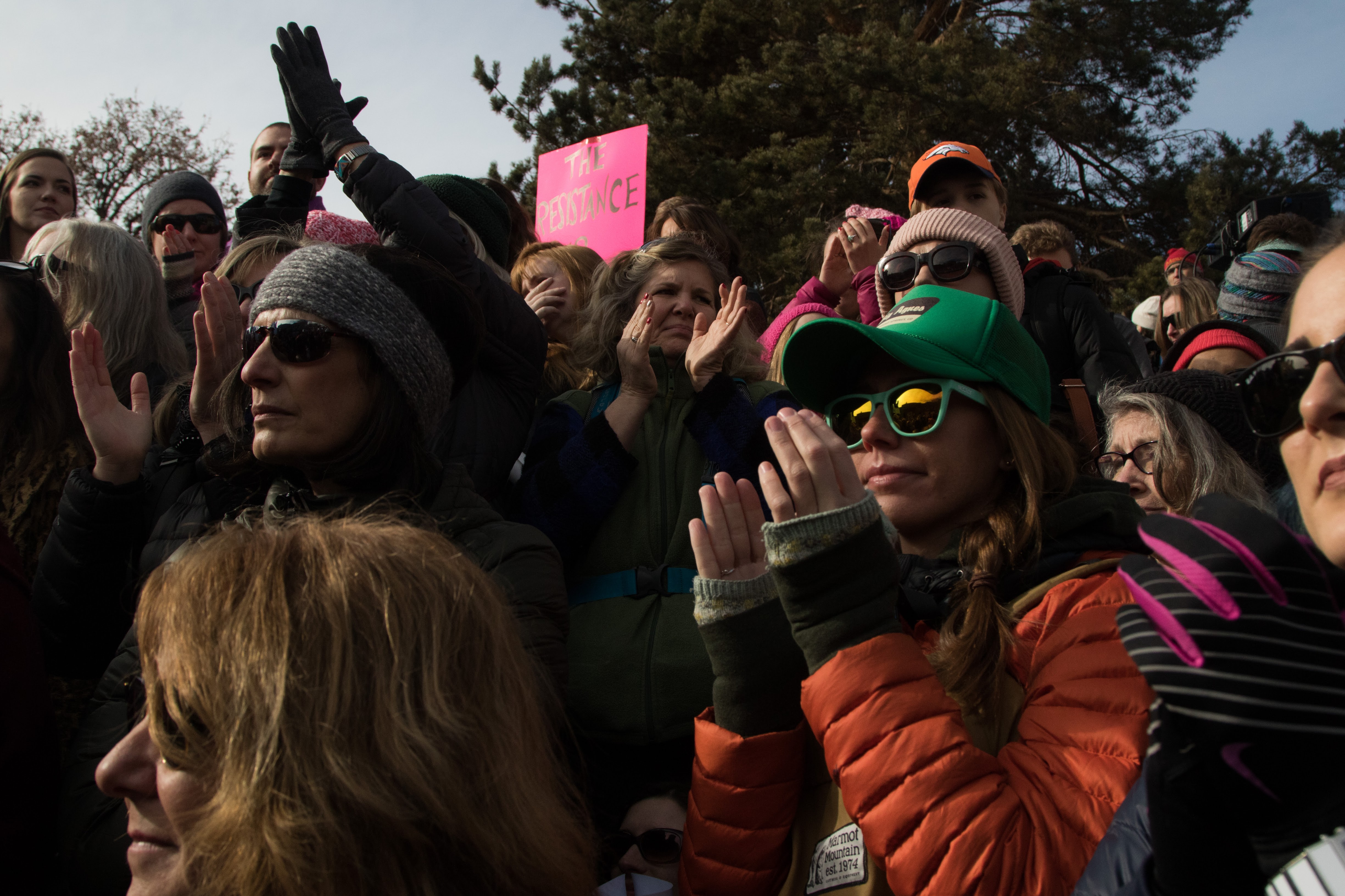 Women’s March on Denver, aimed at Trump administration, draws over 100,000