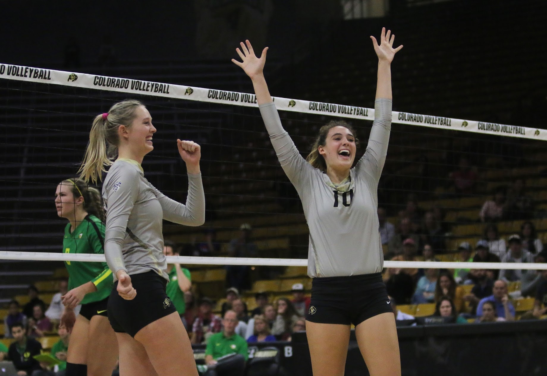 Buffaloes take down No. 12 Oregon in four sets