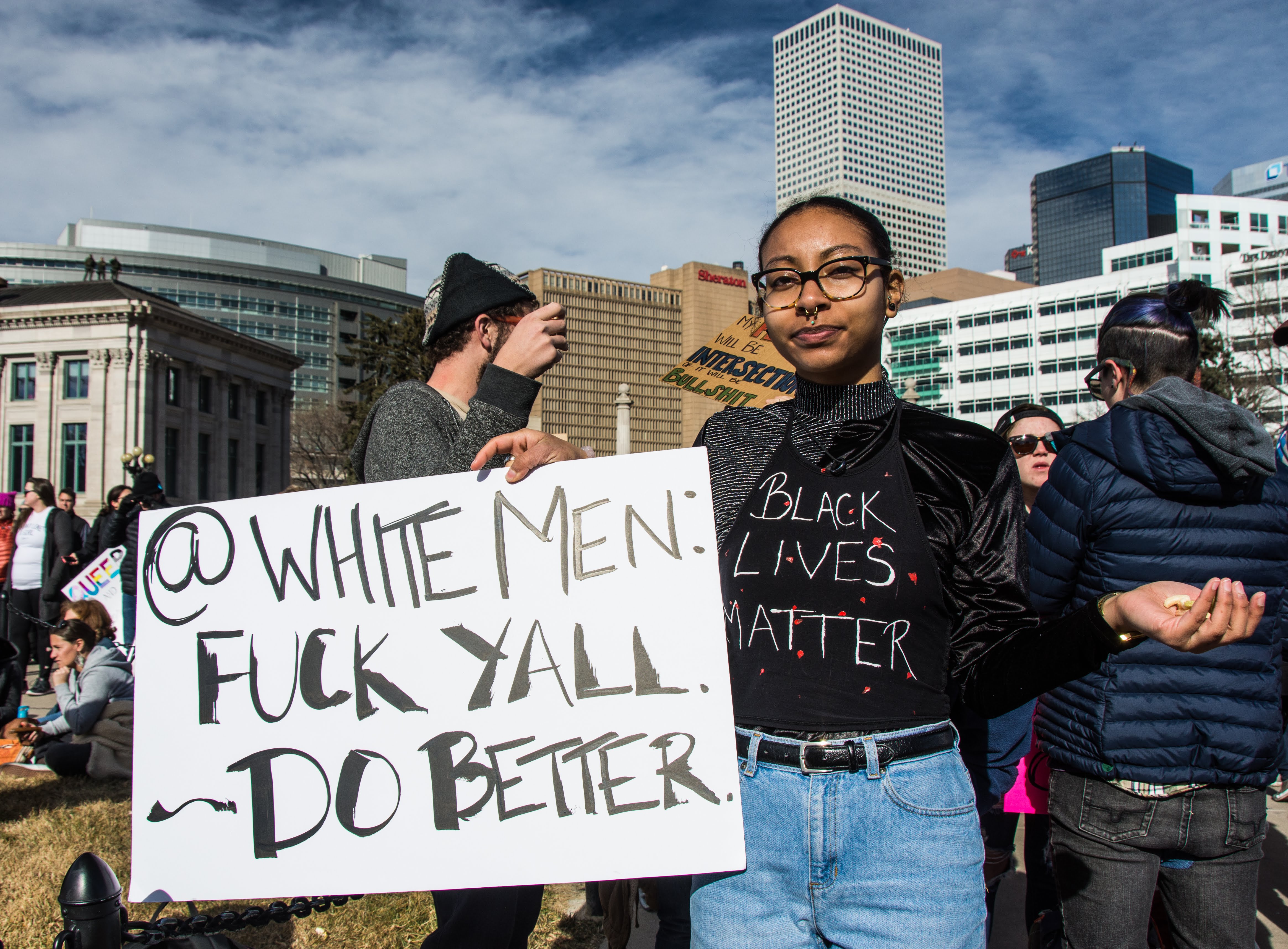 Diverse groups protest at Women’s March in Denver