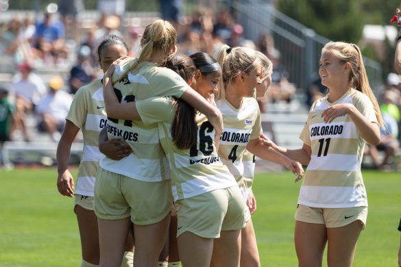 Second half headers lift soccer Buffs to 2-0 win over Stony Brook