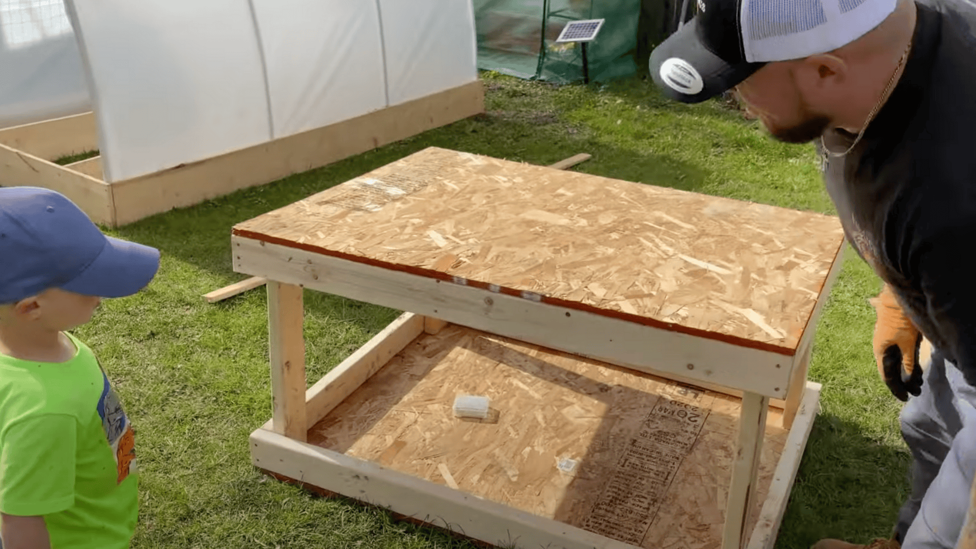 Install side and back