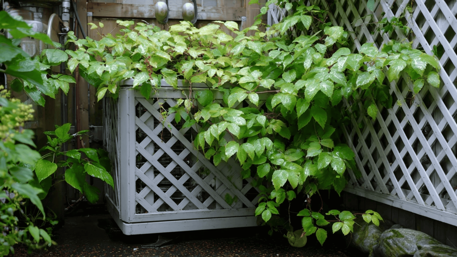 Lattice Panels with Plants