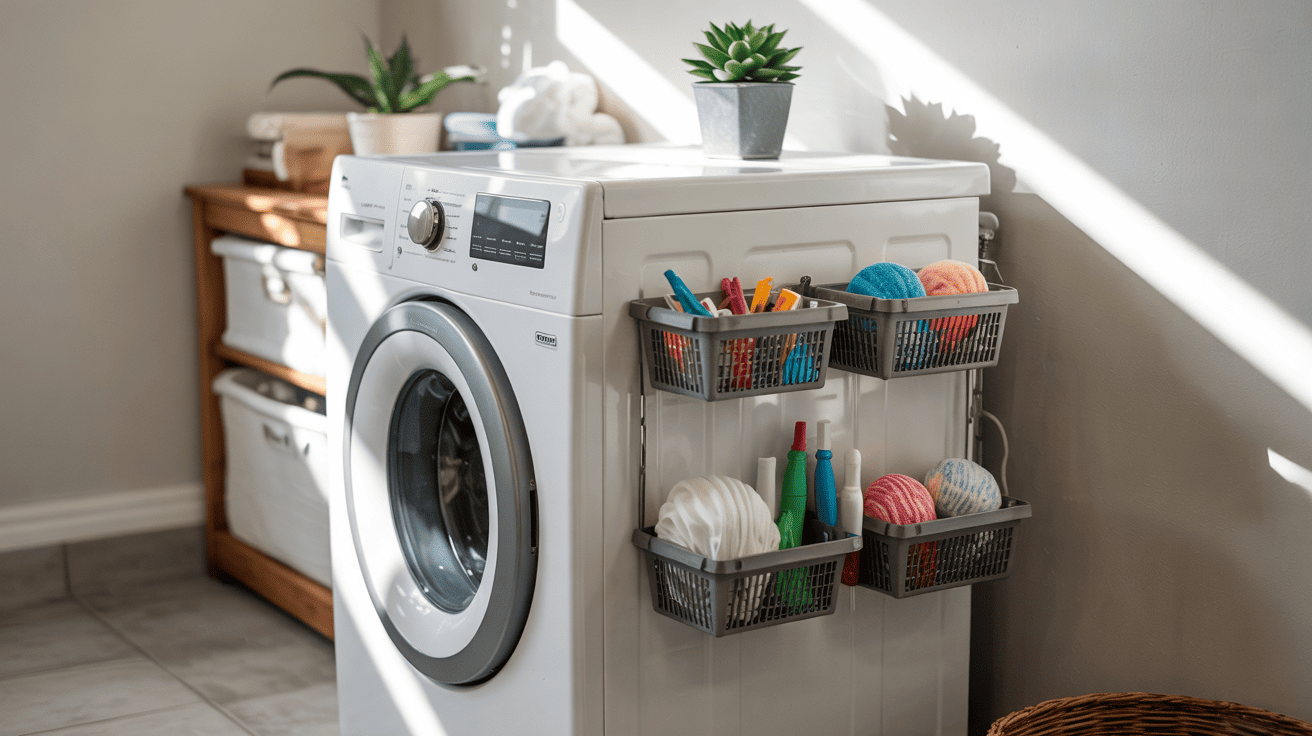 Laundry Storage Idea Magnetic Containers