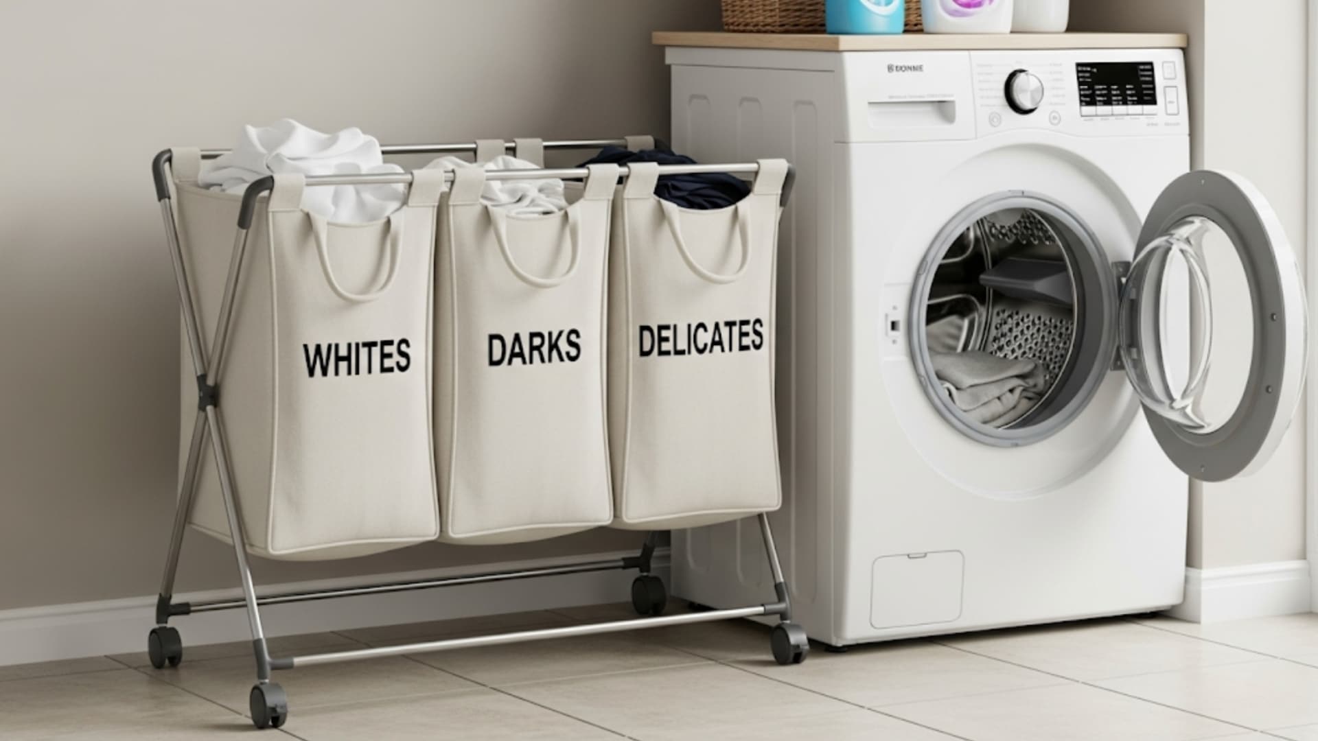 Rolling Laundry Sorter Cart