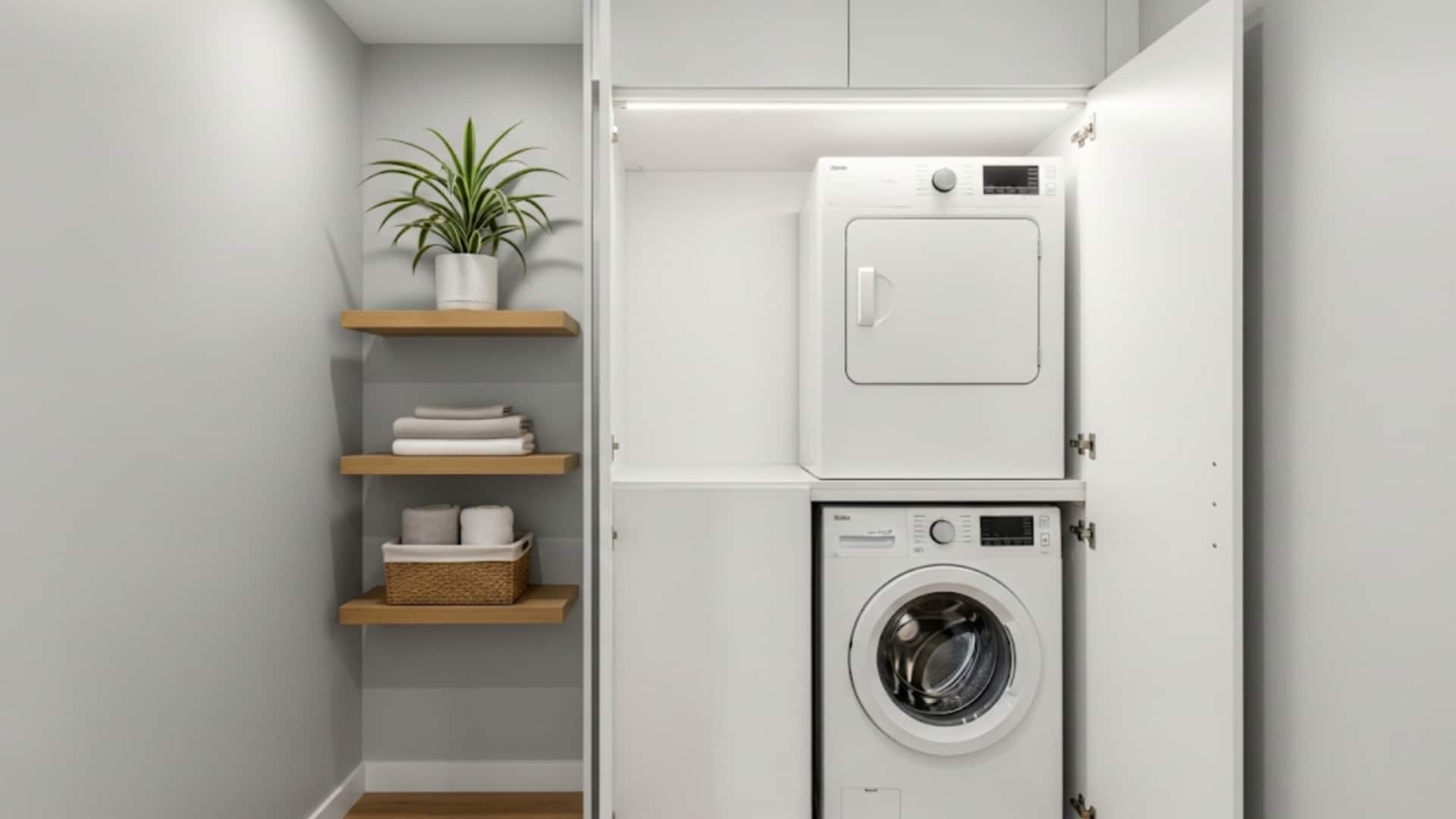 Stacked Washer and Dryer