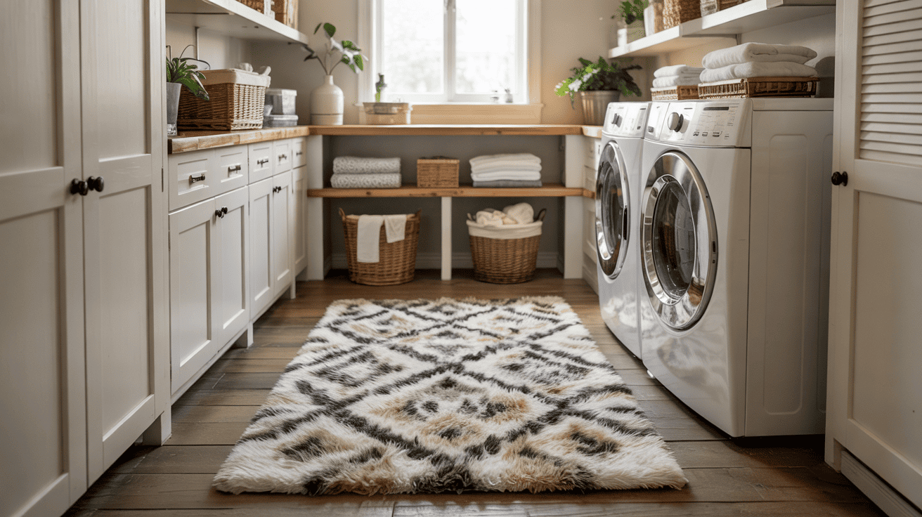 Stylish Laundry Idea Cozy Accent Rug