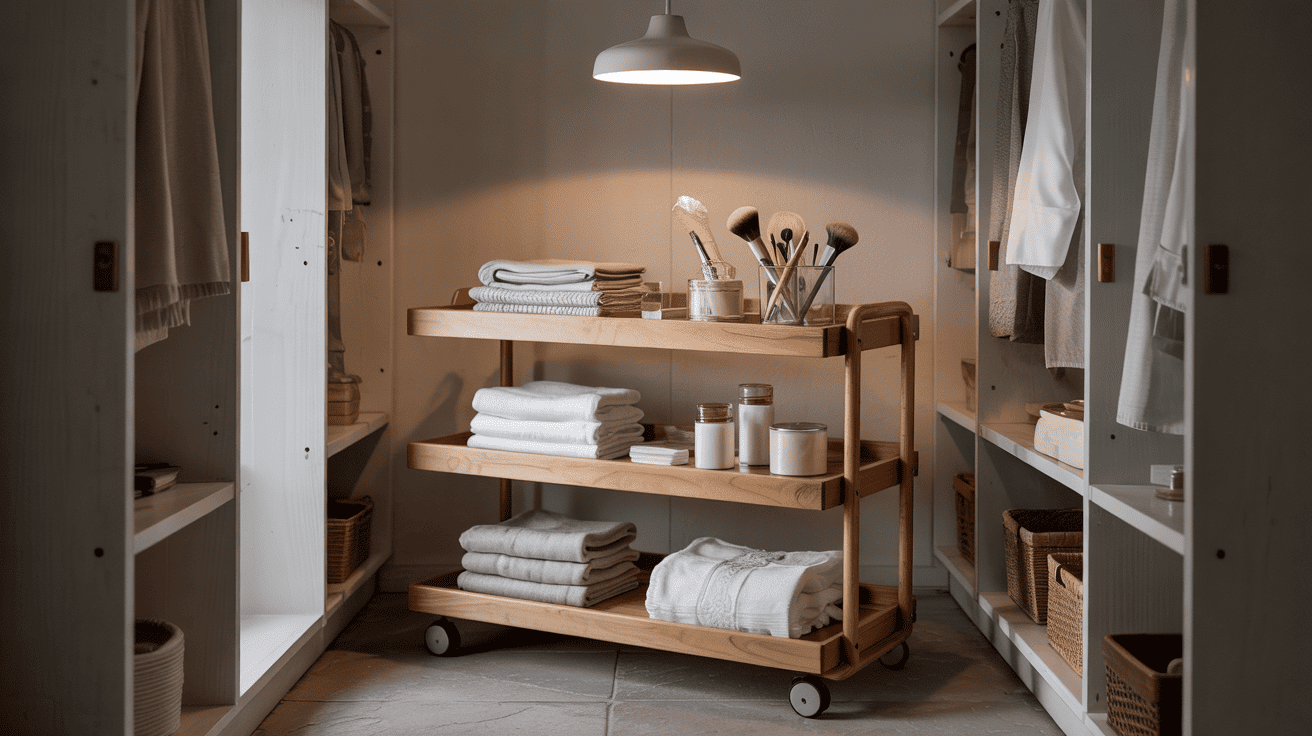 Use-Rolling-Storage-Cart-In-Walk-In-Closet (1)