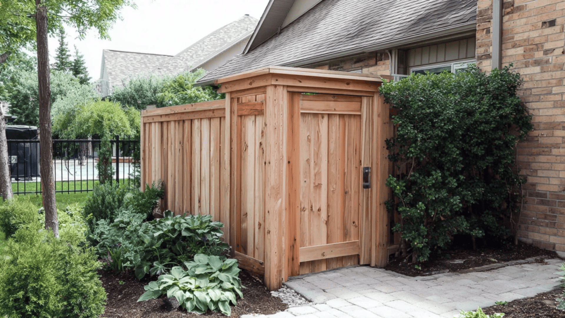 Wooden Fence Enclosure