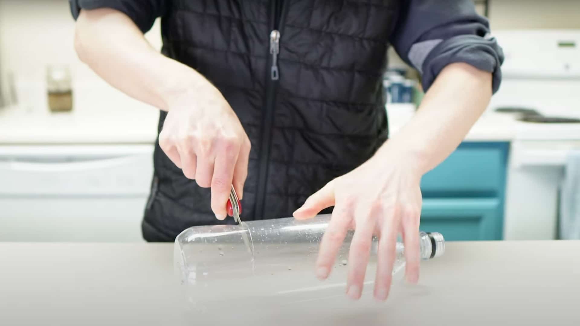 cut-the-plastic-bottle-for-diy-water-filter