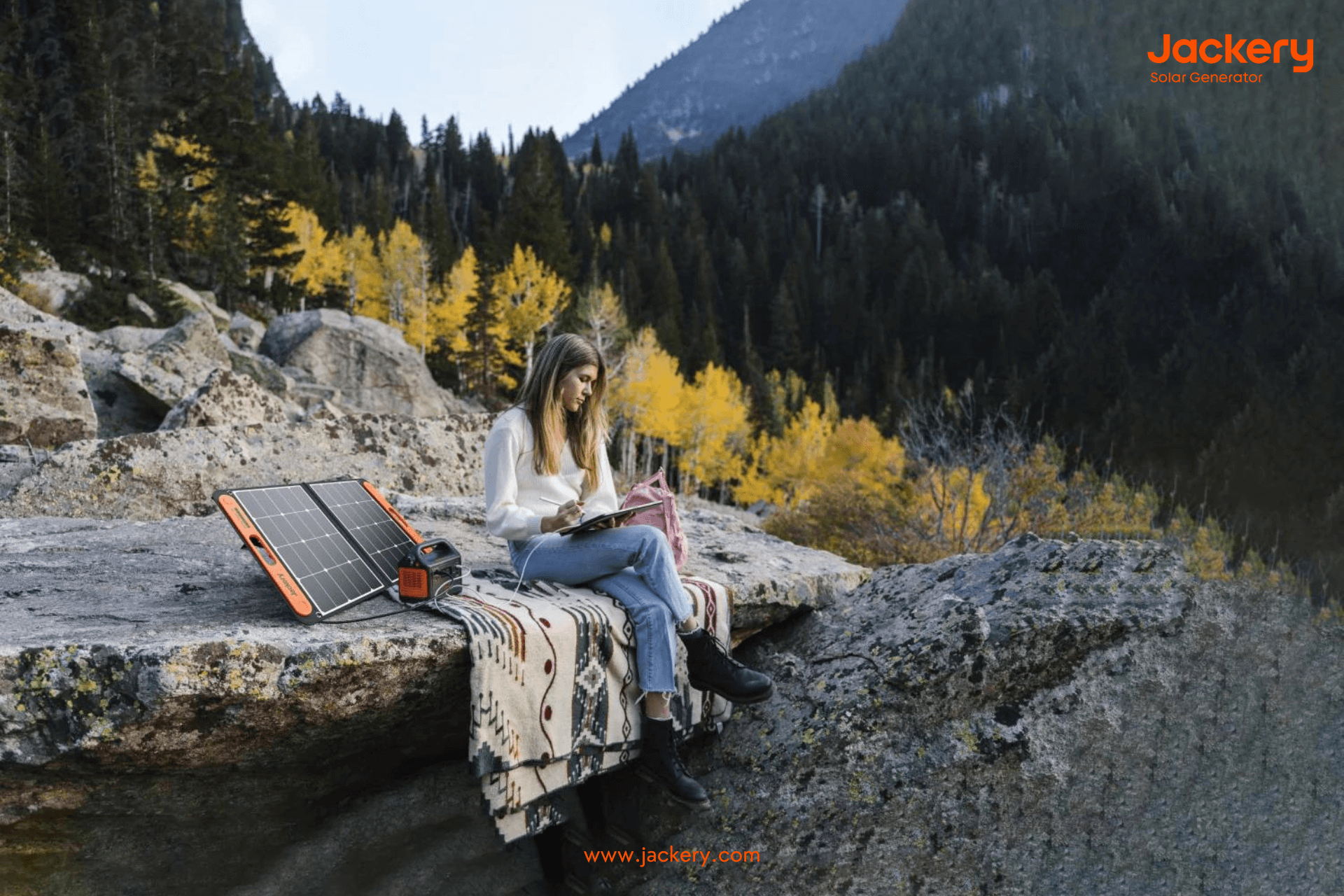 Jackery 太阳能发电机，适合单人徒步旅行