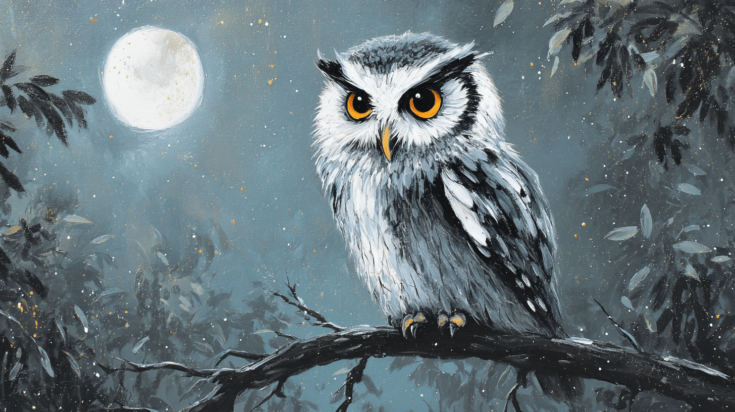 Owl in Moonlight