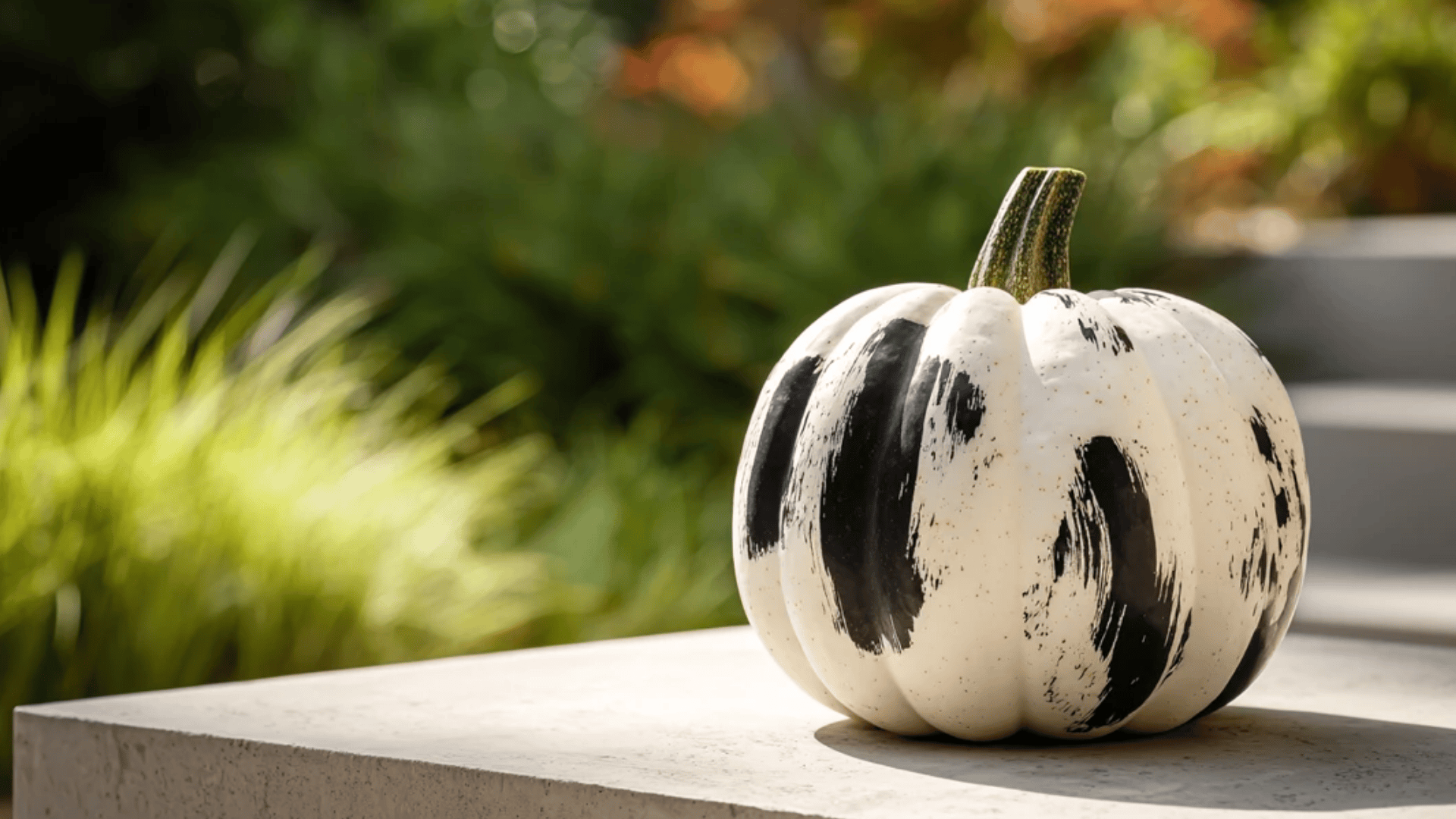 Abstract Brush Stroke Pumpkin