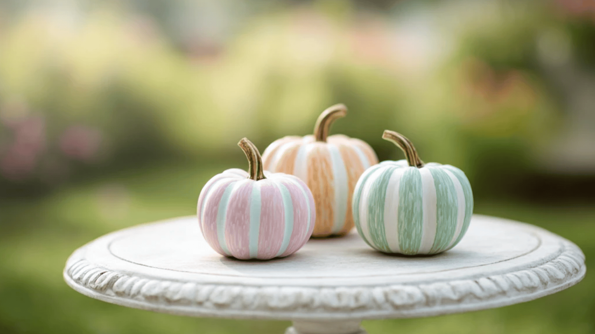 Candy-Stripe Mini Pumpkin