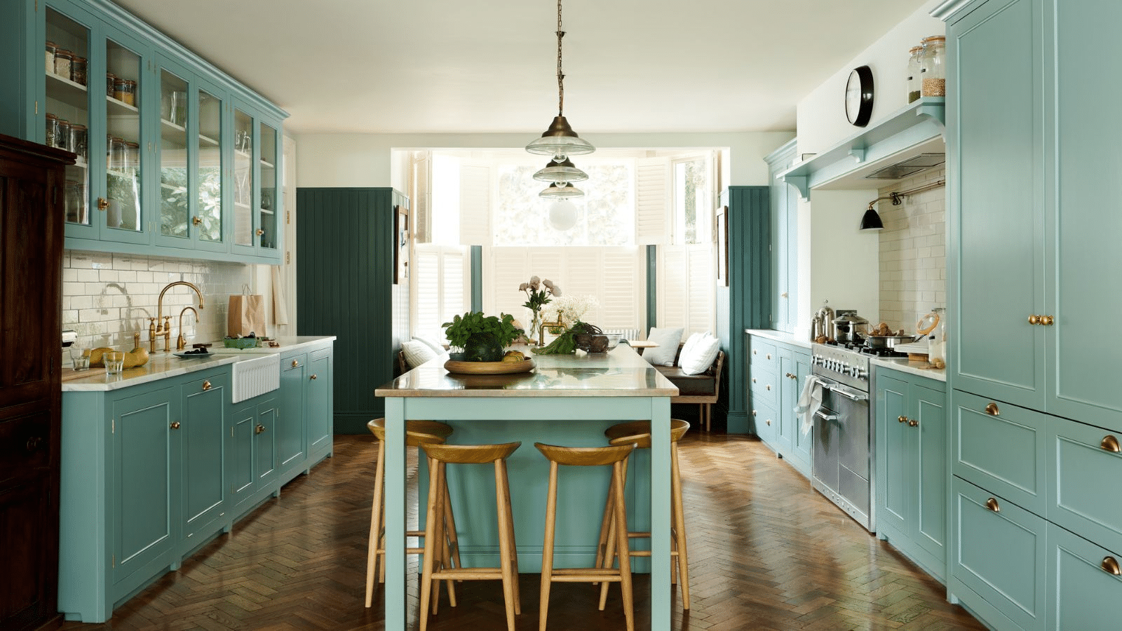 Pastel Blue Kitchen