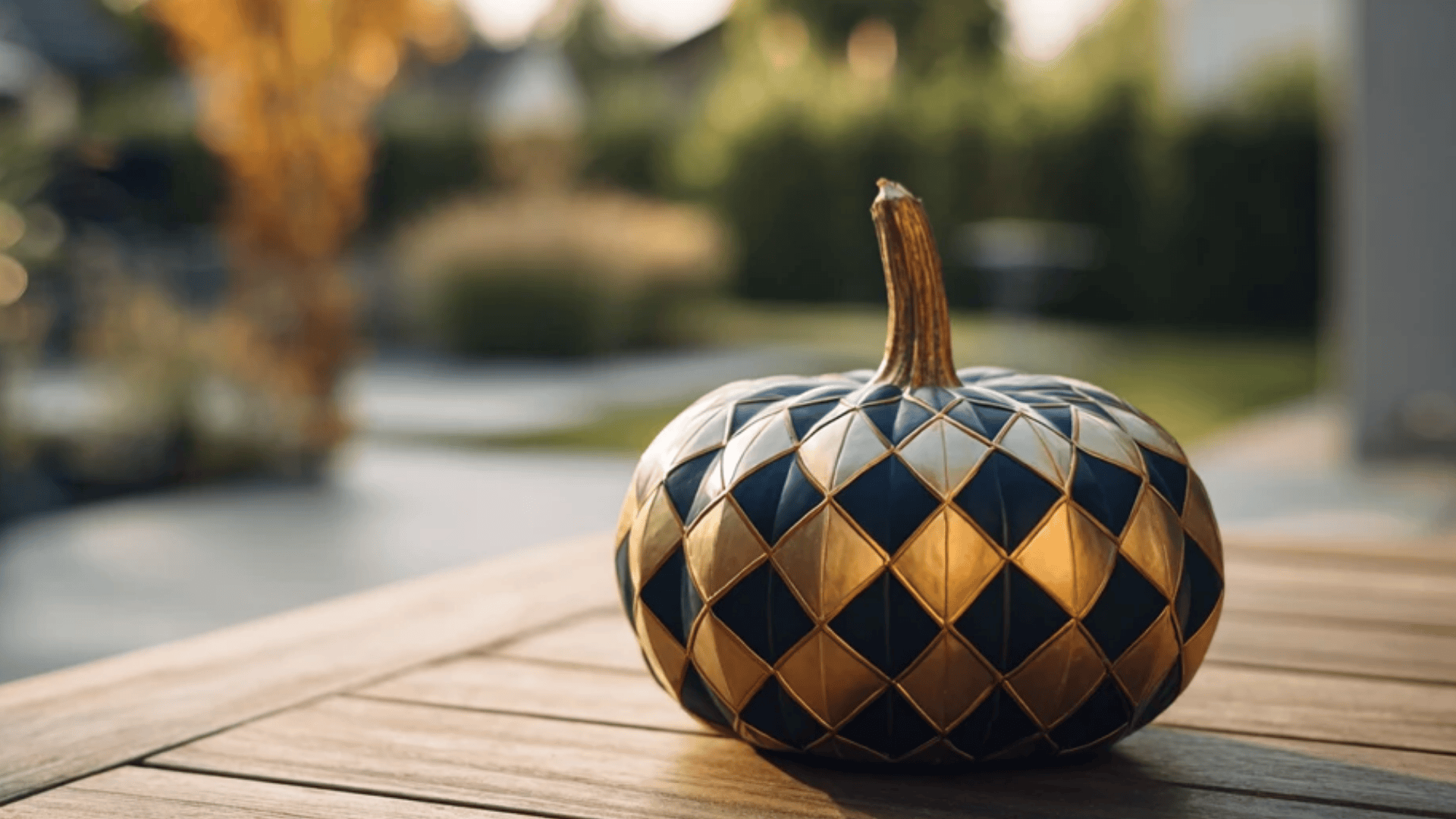 Geometric Tape-Off Pumpkin
