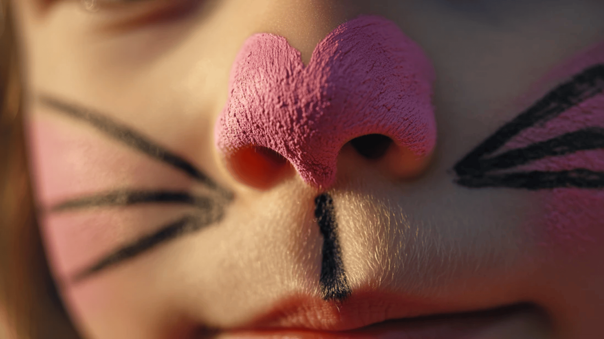 Happy Black Cat Nose & Whiskers