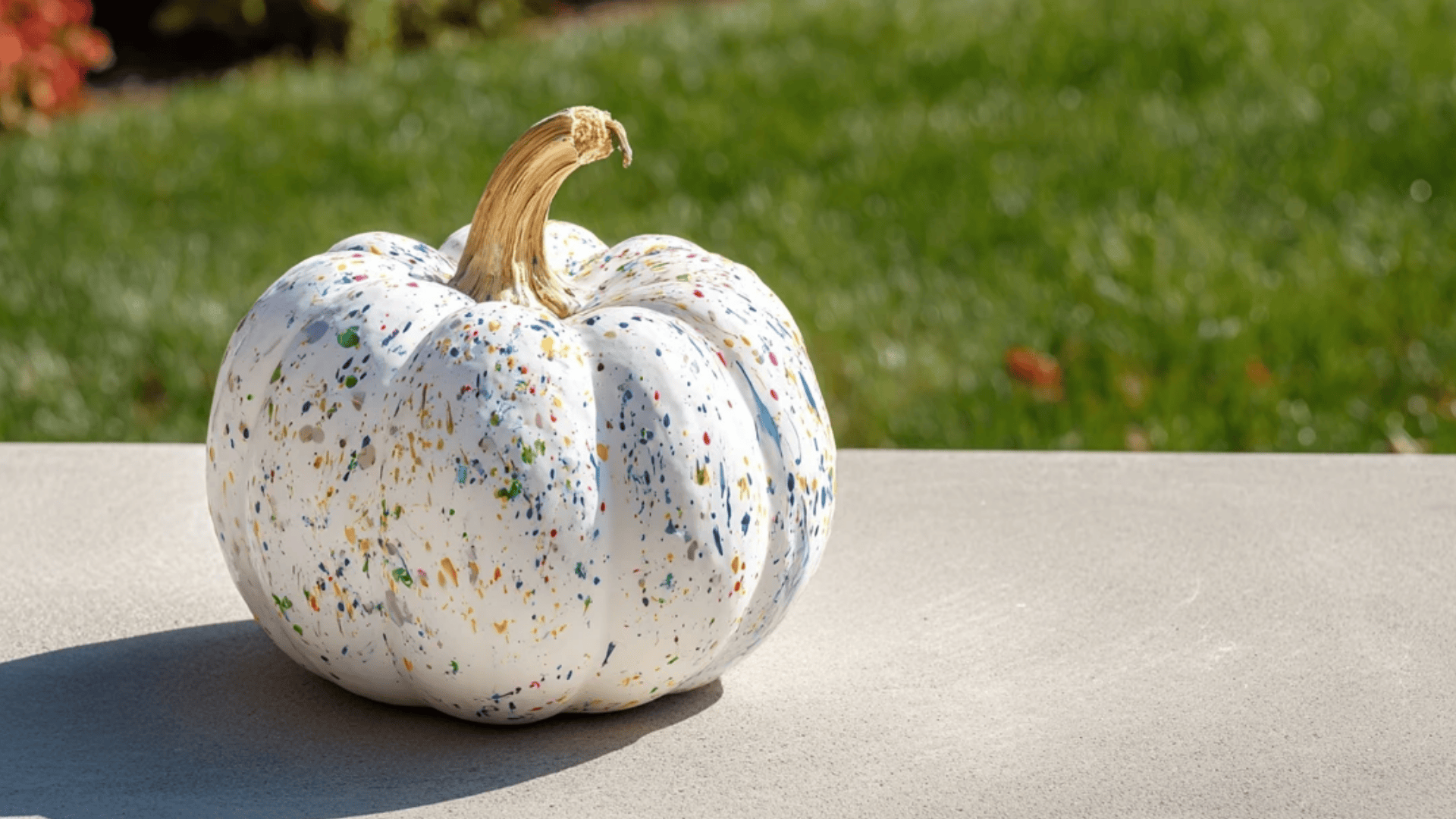 Splatter Paint Pumpkin