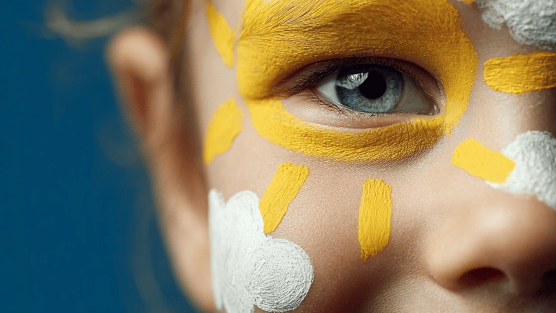 Sun and Cloud Half Mask