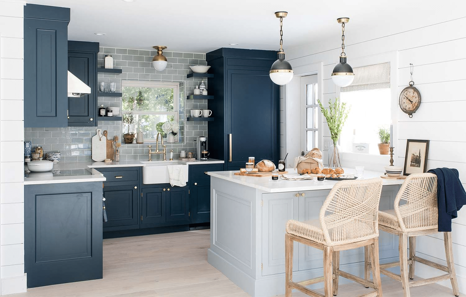 Pastel Blue Kitchen for a Fresh Coastal Vibe