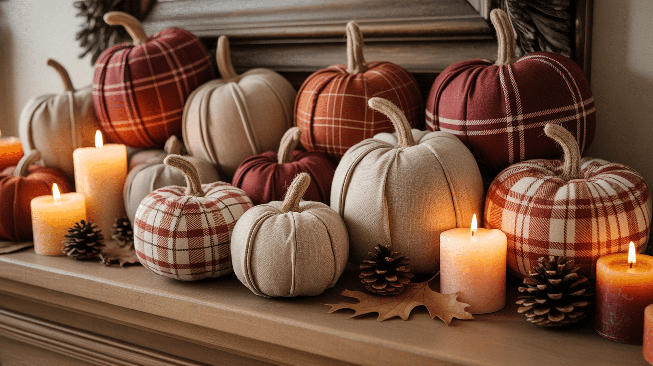 fabric pumpkins