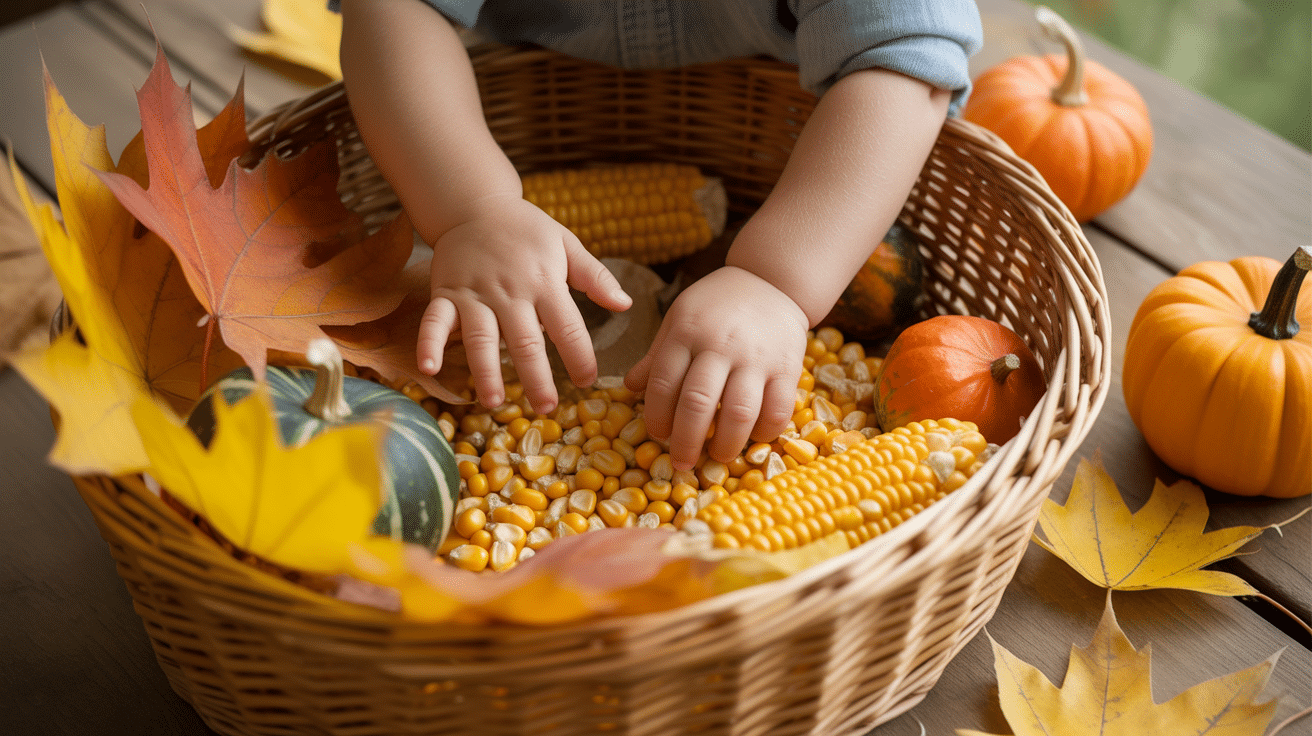 Fall Sensory Bin
