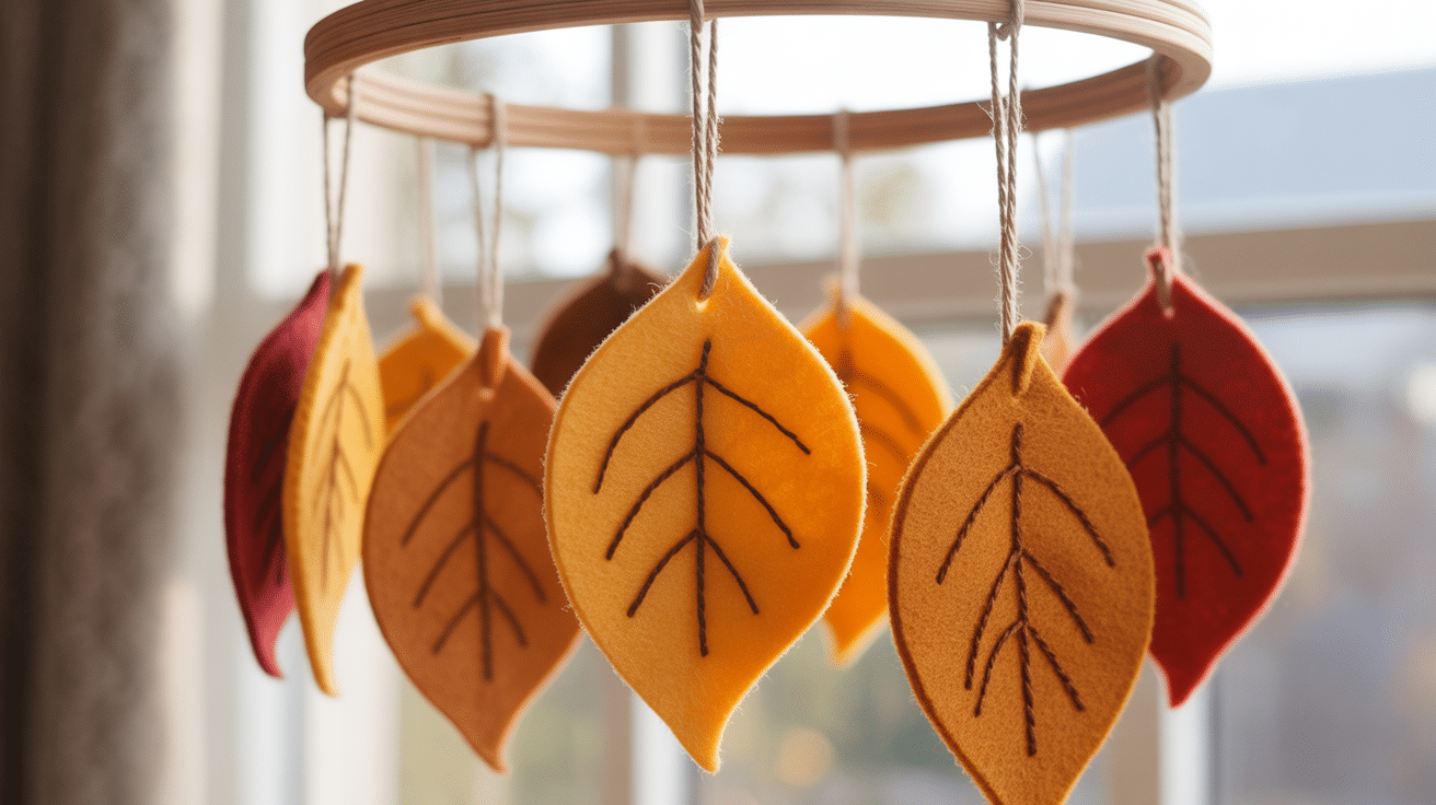Felt Leaf Mobile
