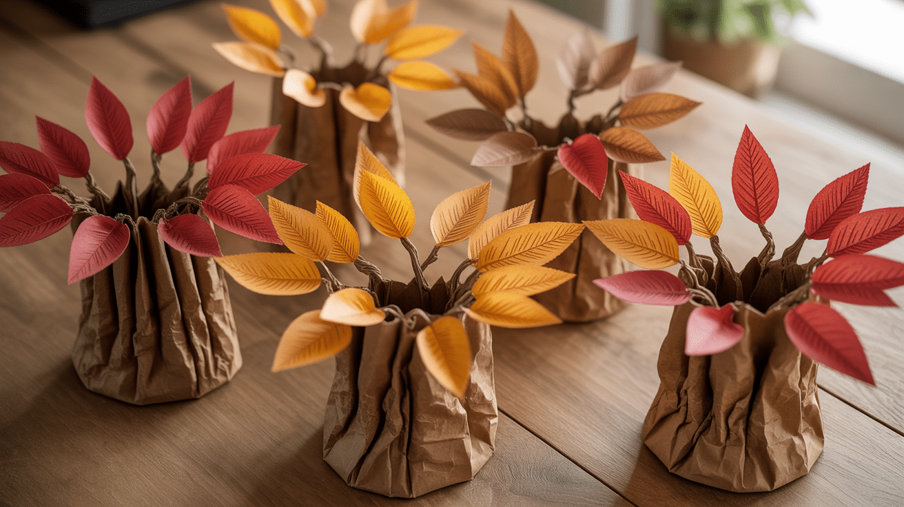Paper Bag Fall Trees
