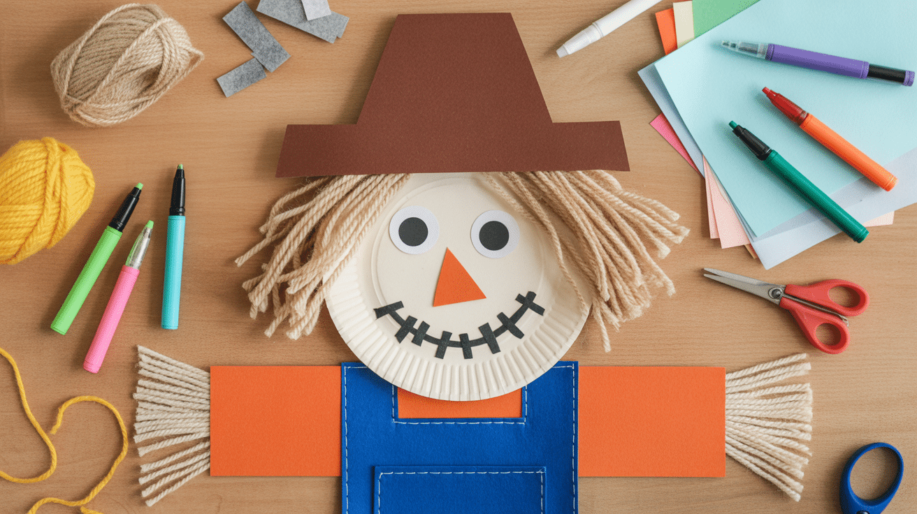 Paper Plate Scarecrow