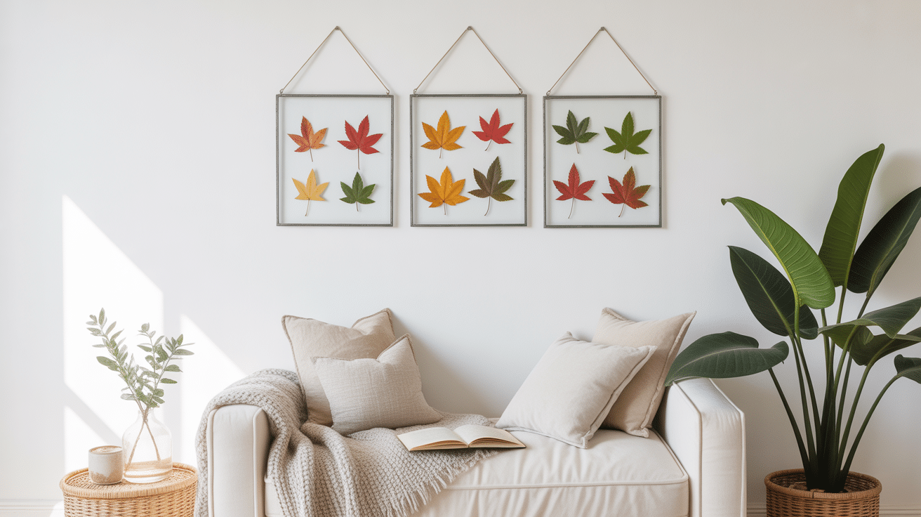 pressed leaf glass frames