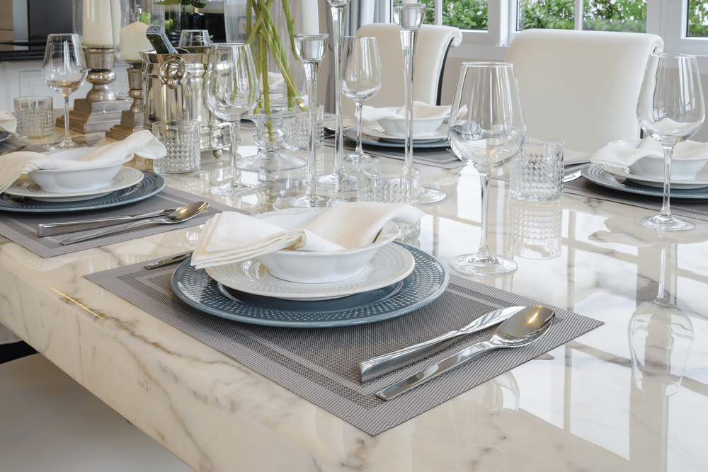 A Marble Dining Table