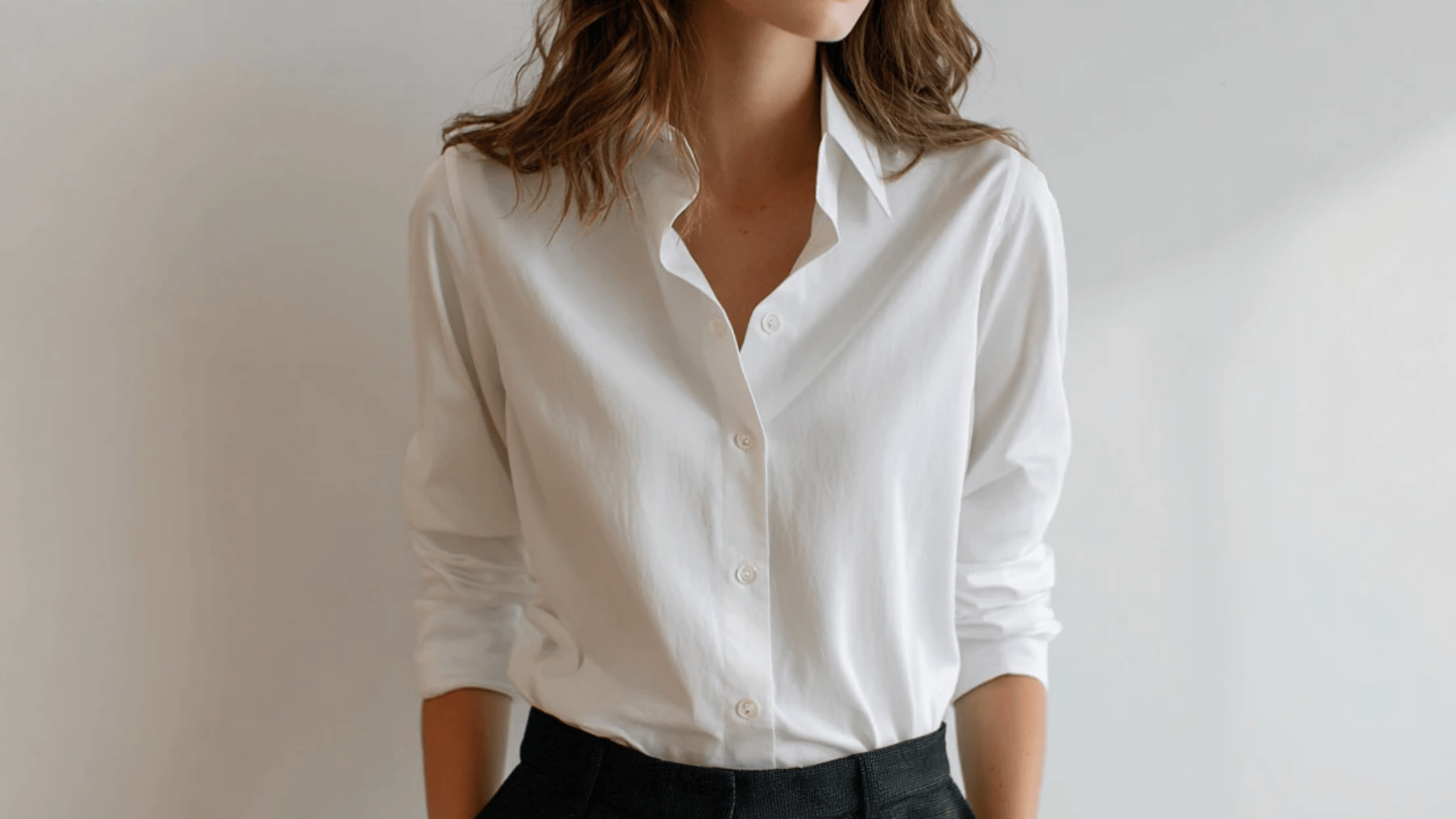 Crisp White Button Down Shirt