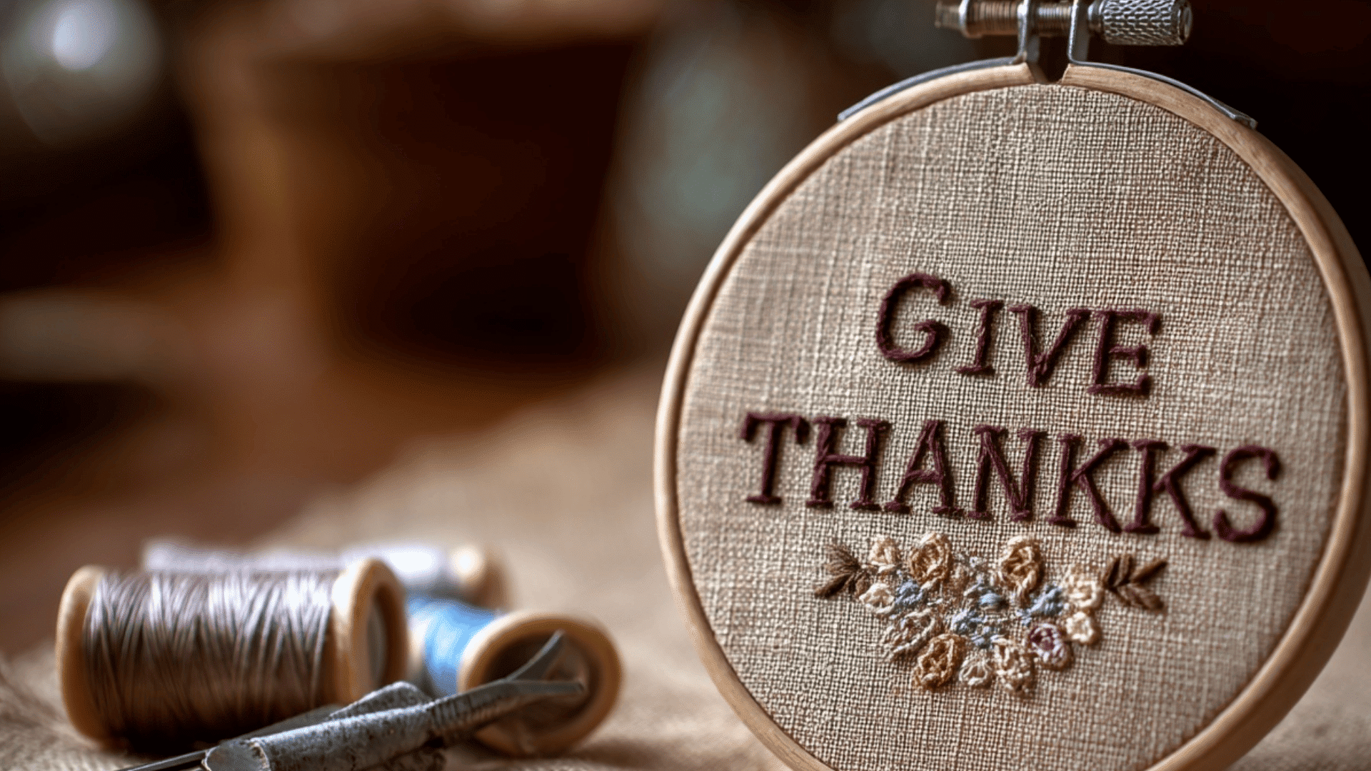 Embroidery Hoop Fall Art