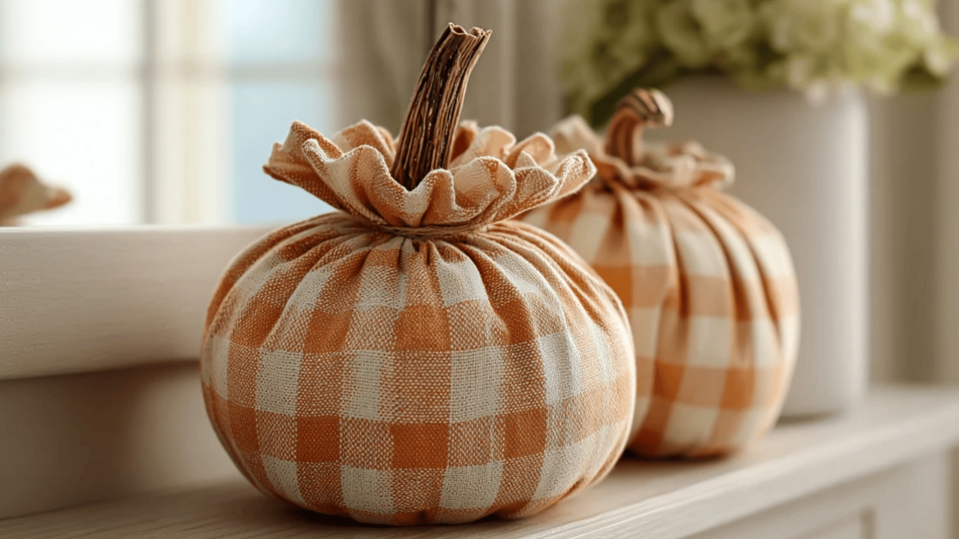 Fabric Sleeve Pumpkins