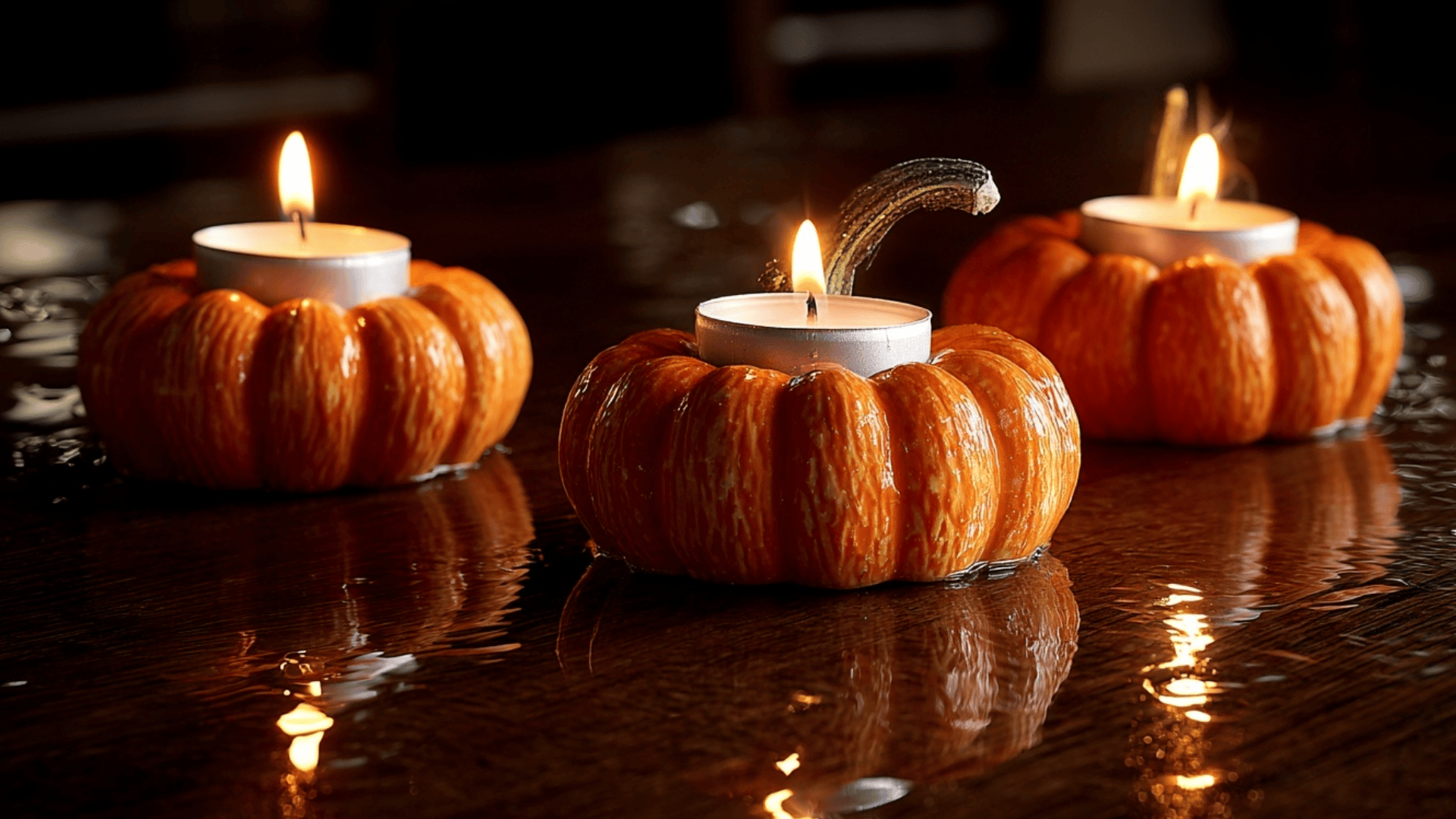 Floating Candle Mini Pumpkins