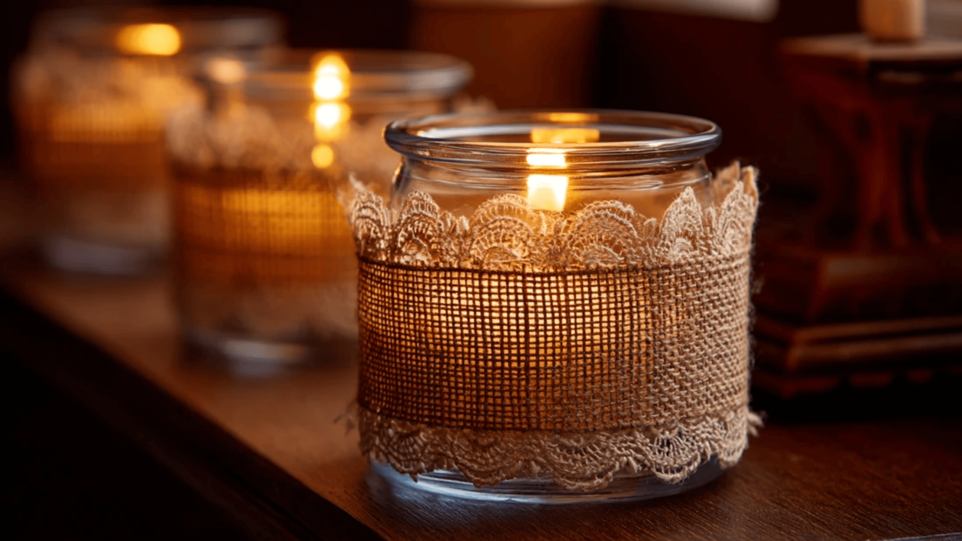 Mason Jar Candle Holders