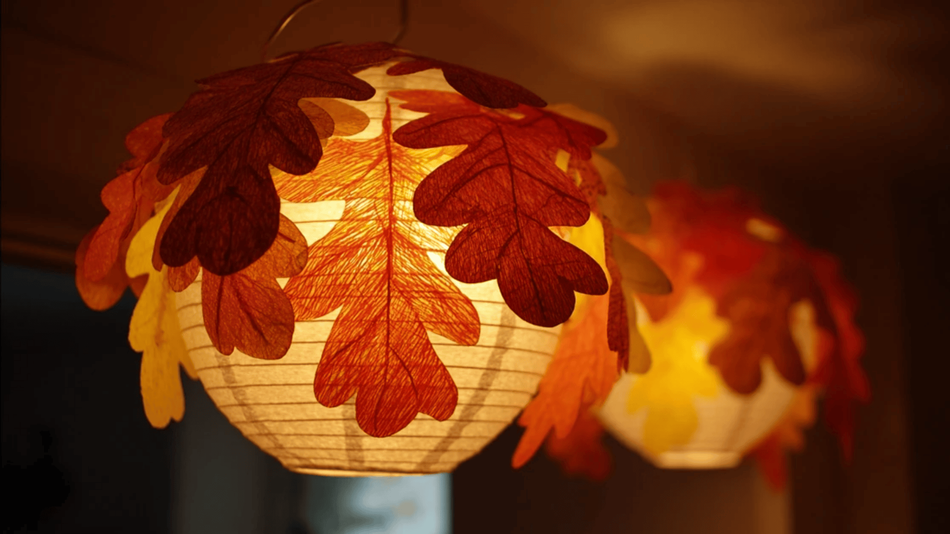 Paper Leaf Lanterns