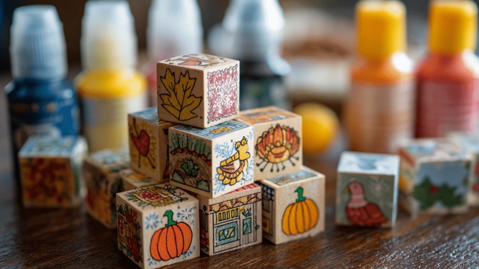 Reversible Holiday Decor Blocks