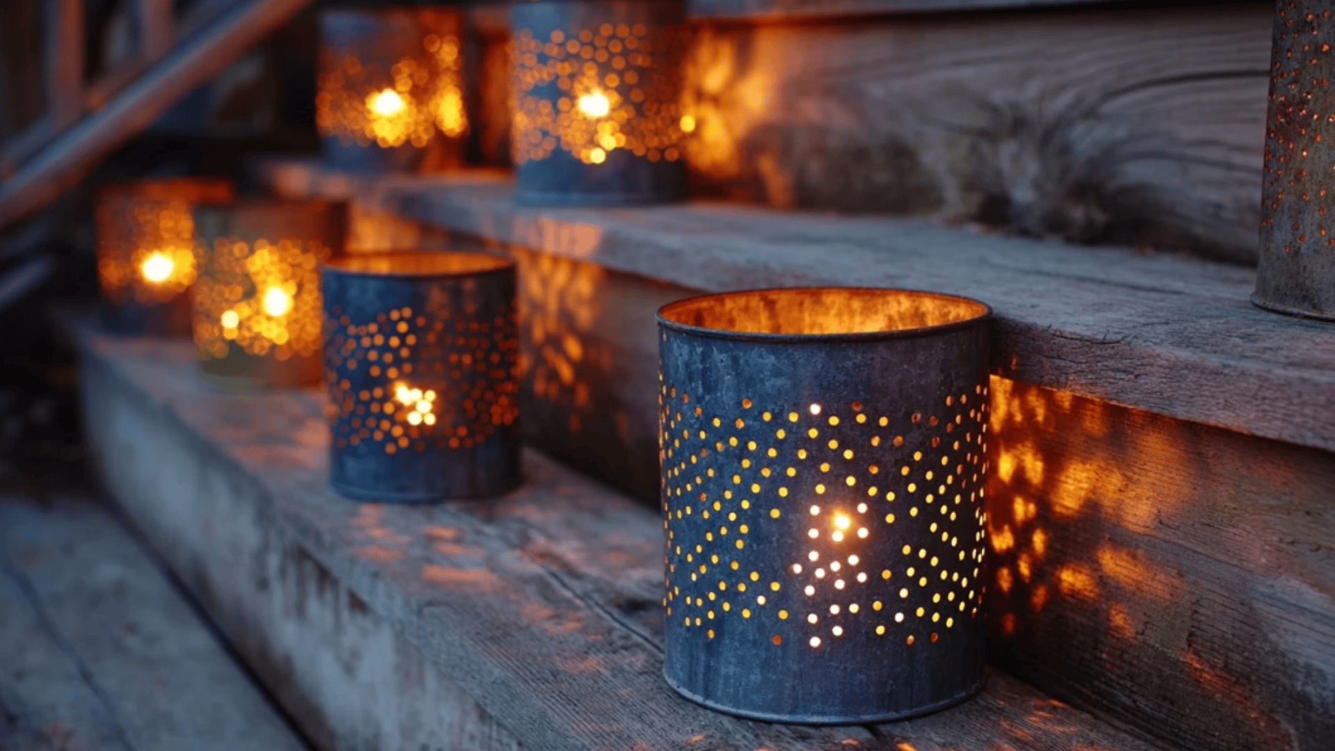 Up Cycled Tin Can Lanterns