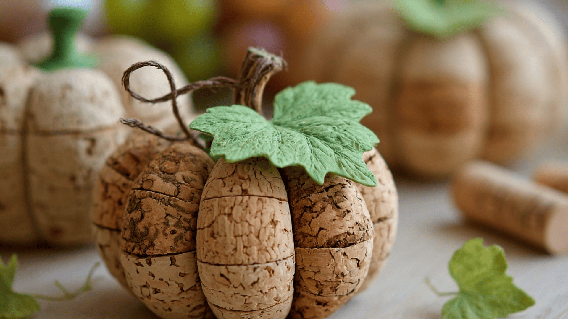 Wine Cork Pumpkins  