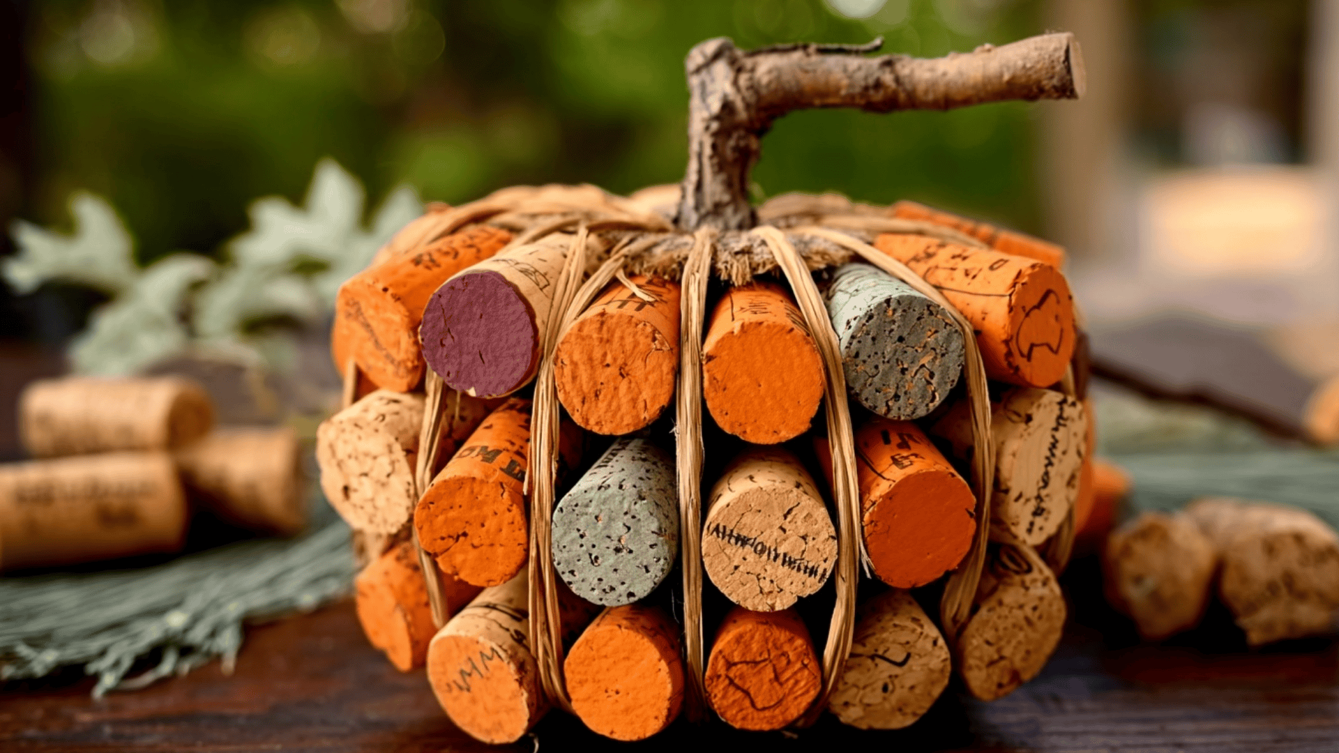 Wine Cork Pumpkins