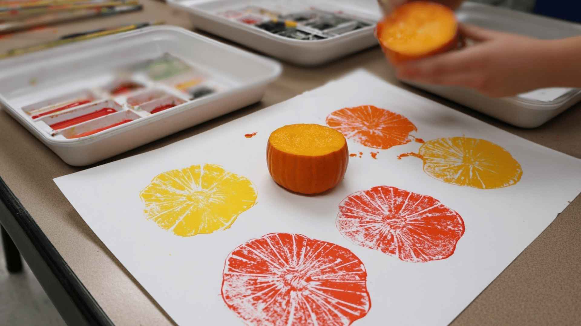 pumpkin stamping art