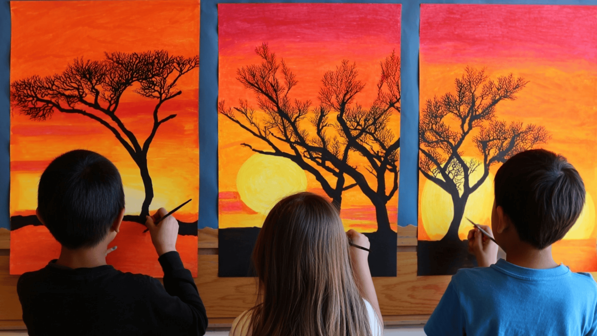 sunset painting