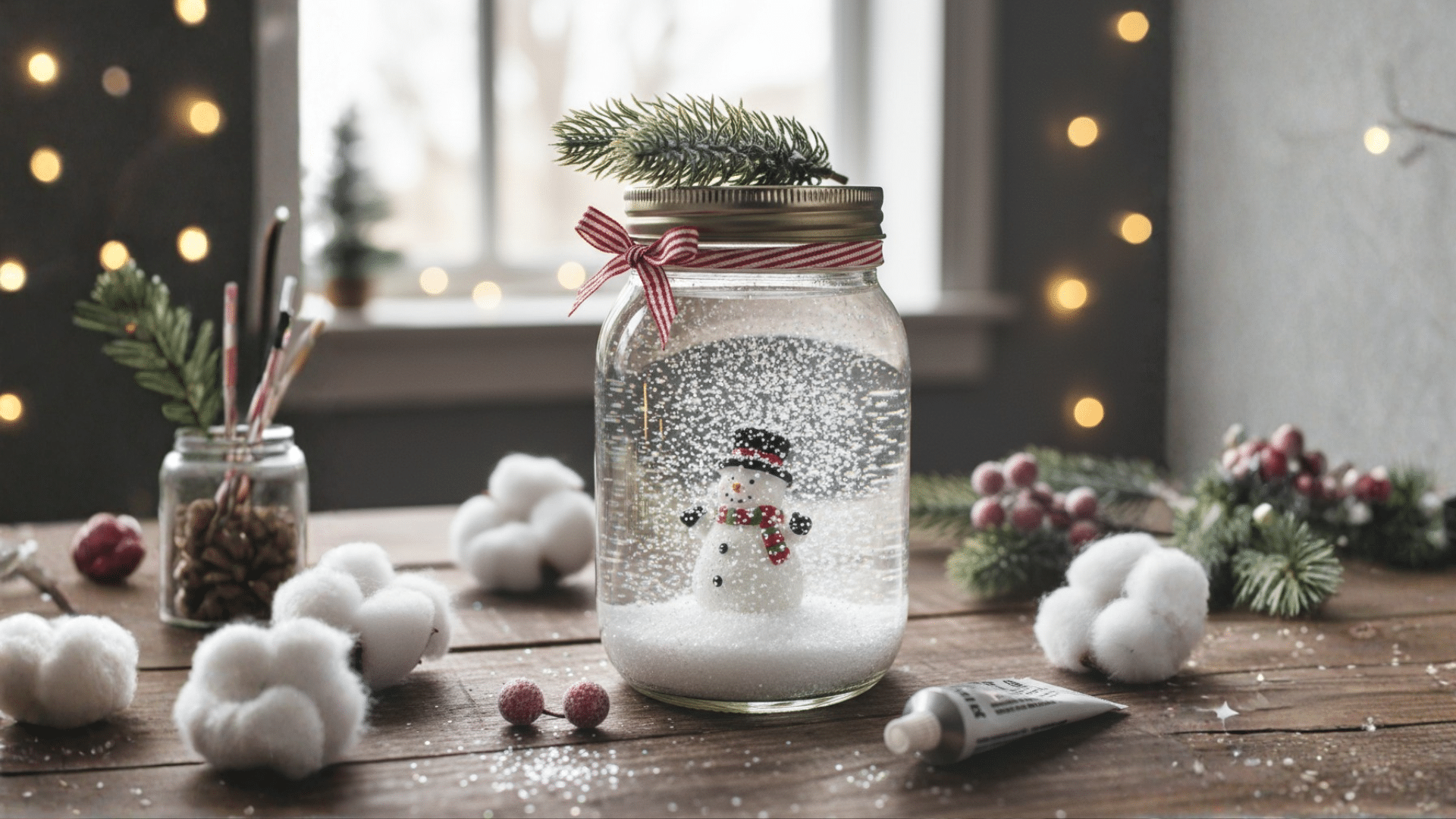 Christmas Snow jar
