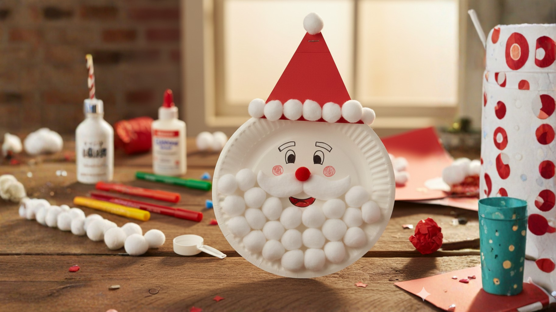 Christmas paper santa