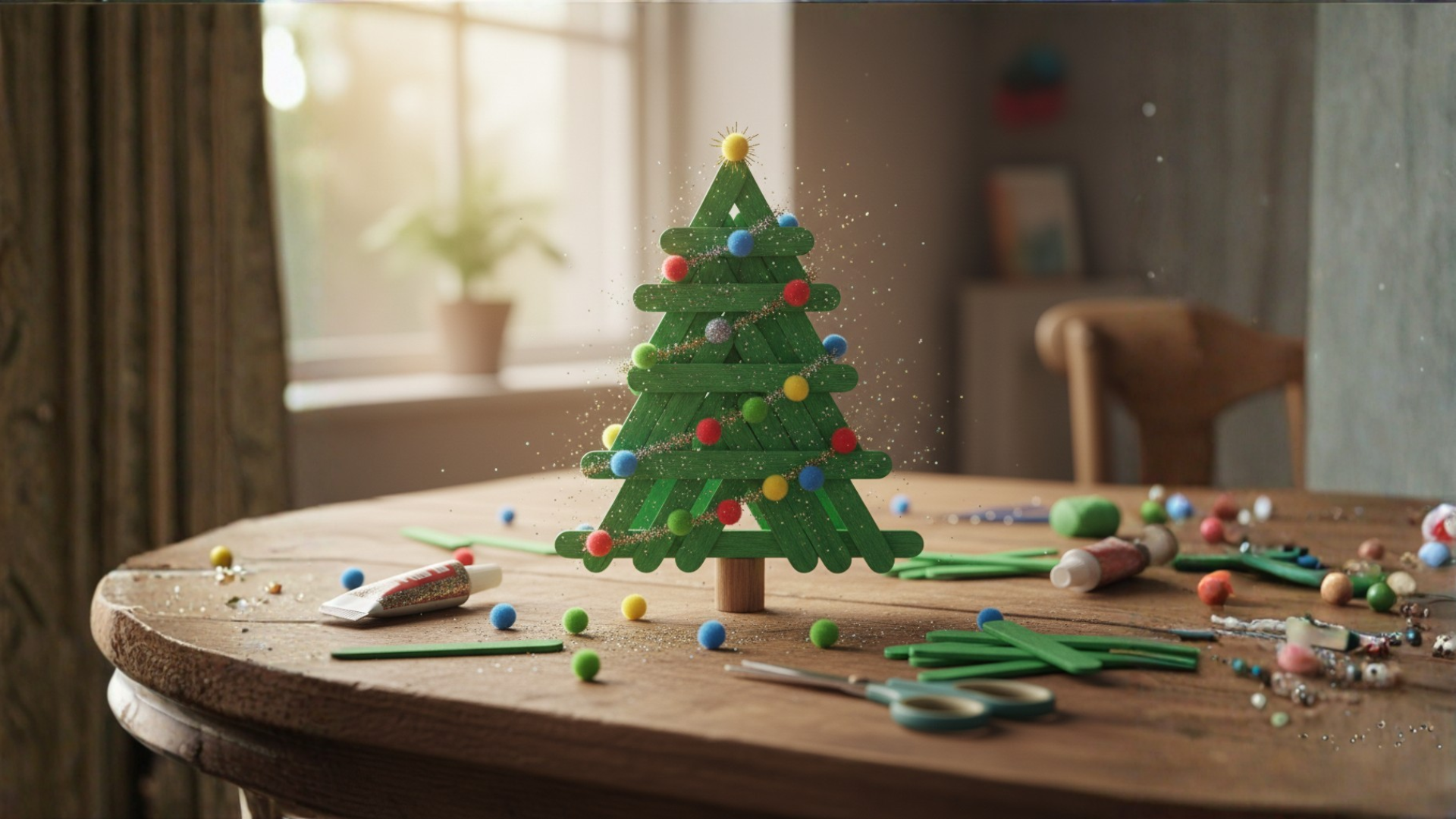 Christmas popsickle tree