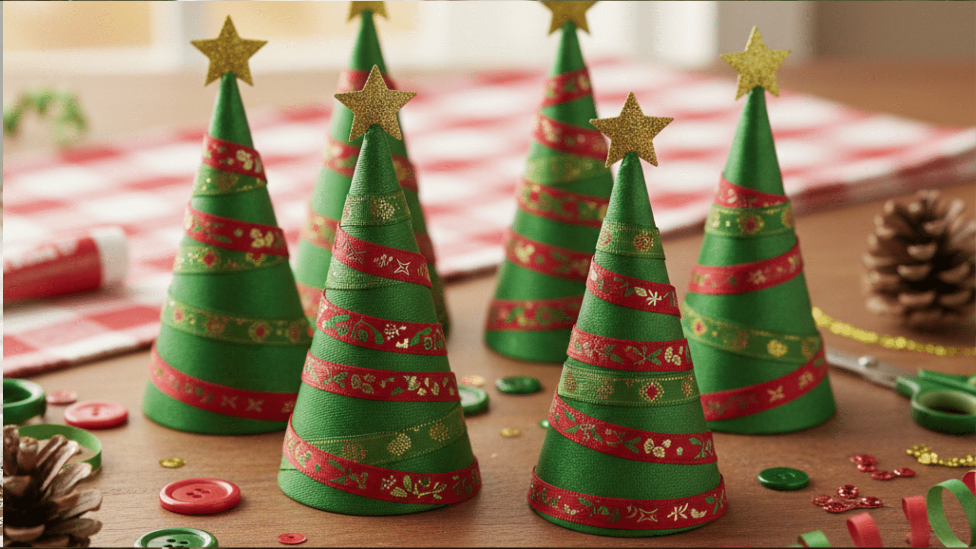 Christmas ribbon tree