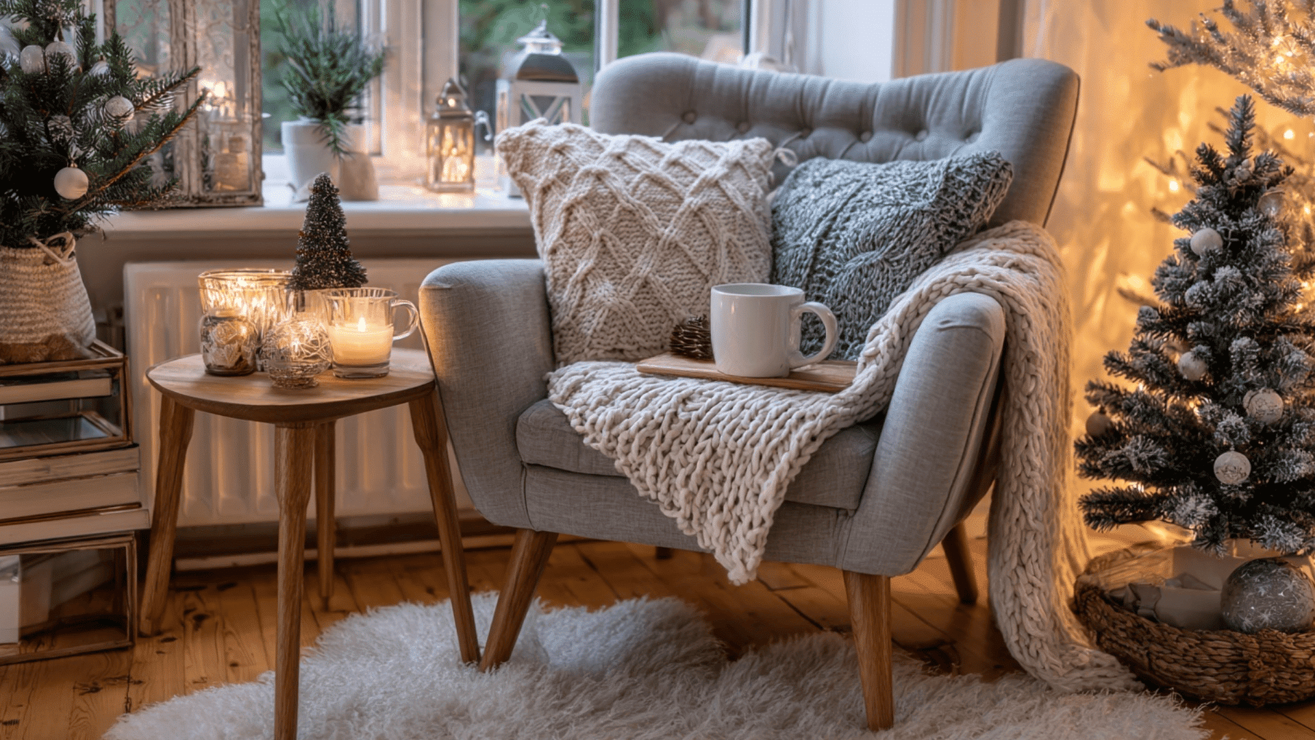 Cozy Christmas Reading Nook