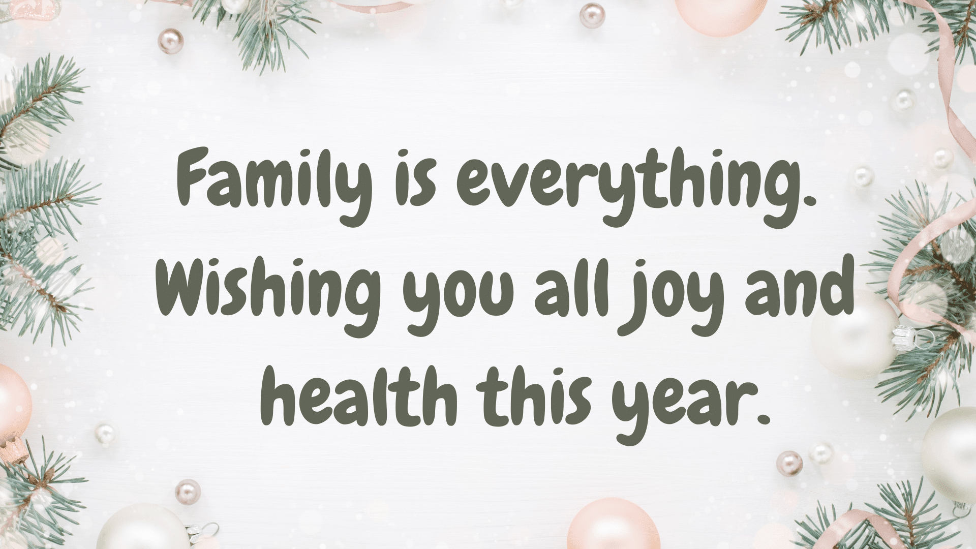 Family & Friends New Year Wishes