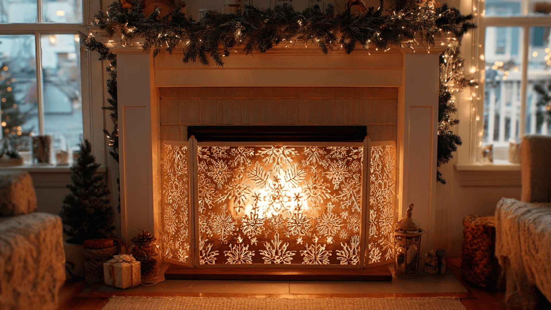 christmas fireplace